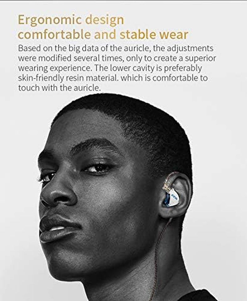 C12 in Ear Monitor Headphones 5BA 1DD Hybrid Hifi Gaming IEM Earphones Noise Isolating Stereo Wired Earbuds for Musicians Audiophile Singers Dj（With Mic）